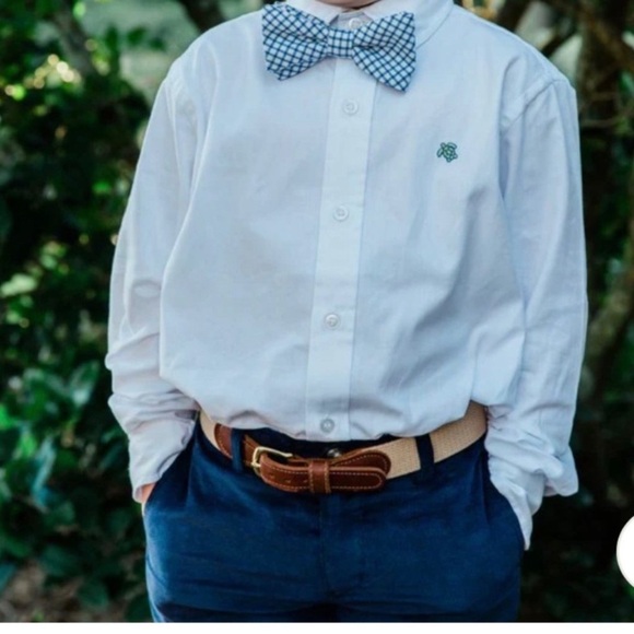 COPY - Bailey Boys White Size 5 Roscoe Oxford Button Down Shirt - Picture 5 of 6